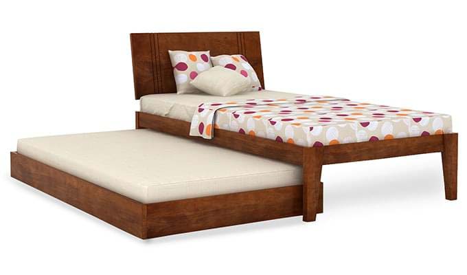 Solid Wood with Storage Trundle Single Wellington Bed for Bedroom