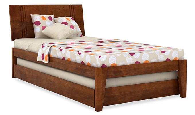 Solid Wood with Storage Trundle Single Wellington Bed for Bedroom