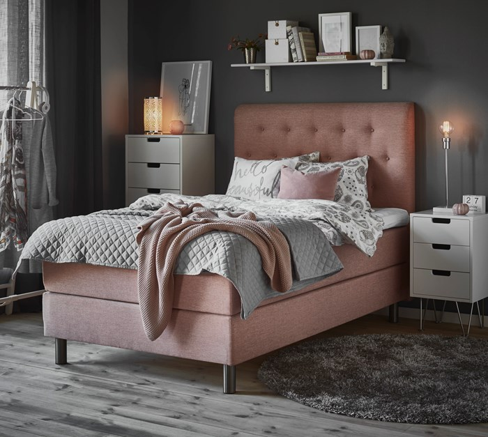 Mango Wood Duba Three Drawer Bedside Storage Table for Living Room | White Finish