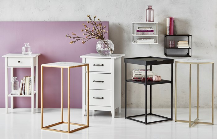 Mango Wood Layla Chest Three Drawer Bedside Storage Table for Living Room | White Finish