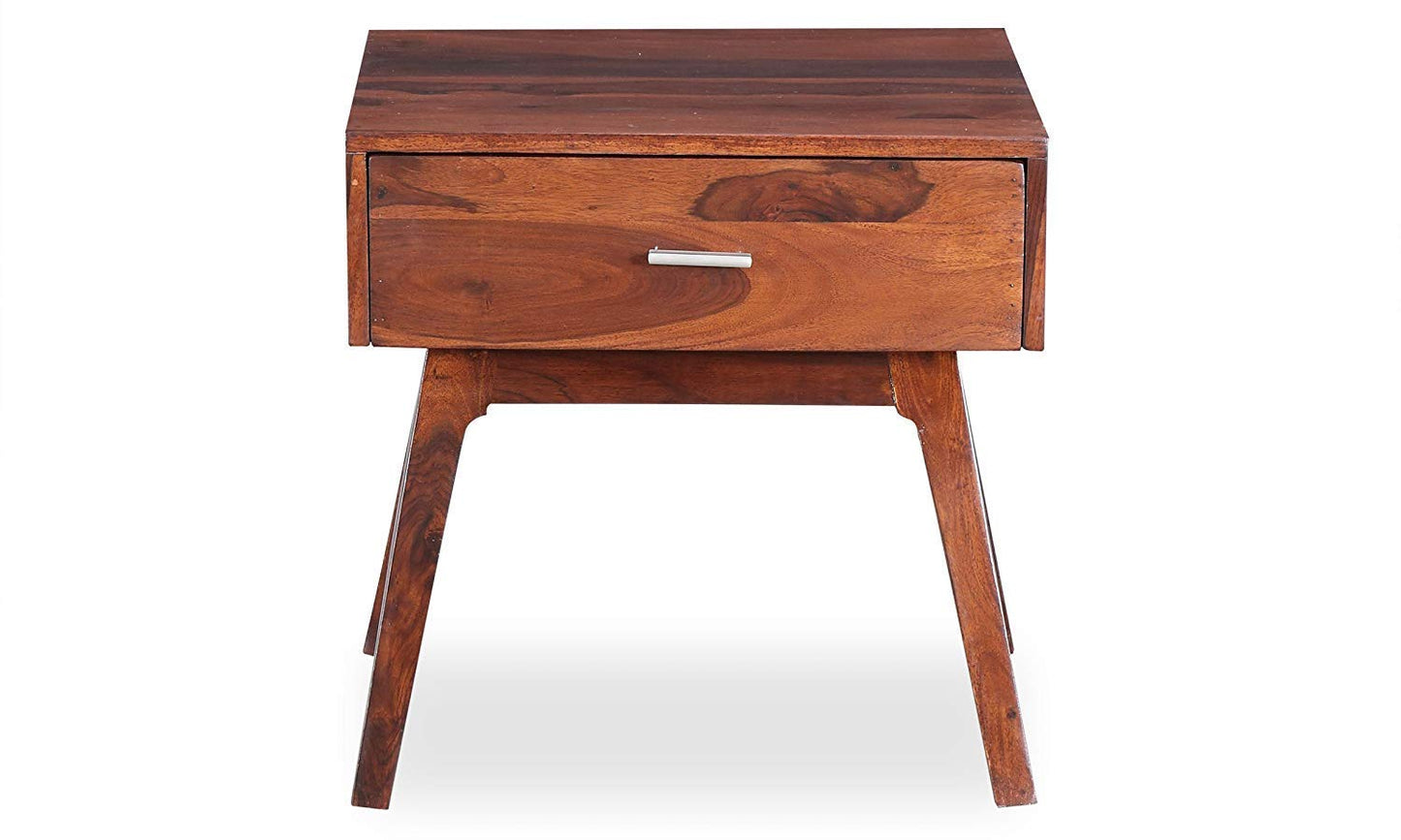 Lirio Bedside Table (Light Honey Sheesham) Aprodz