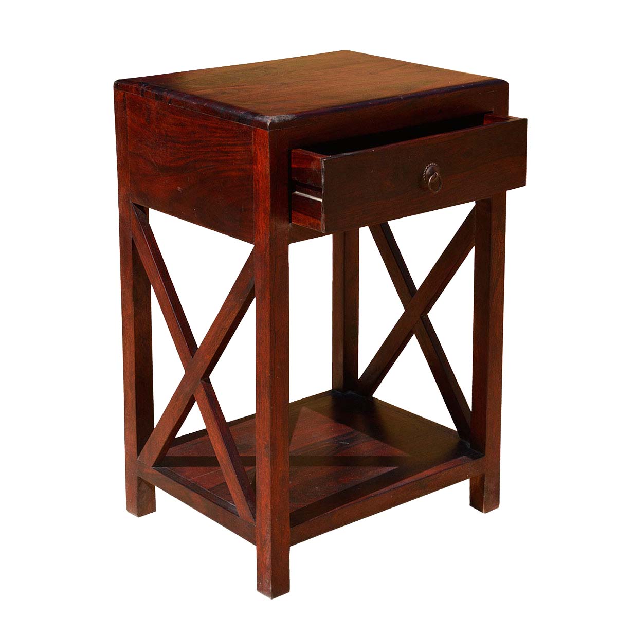 Solid Wood Merca Bedside Storage Table for Living Room