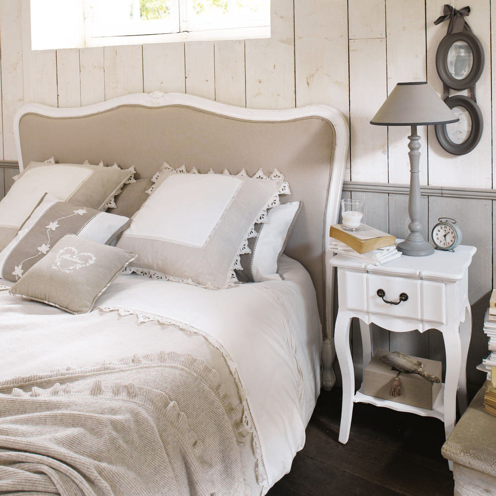 Mango Wood Vanimo One Drawer Selves Bedside Storage Table for Bedroom | White Finish