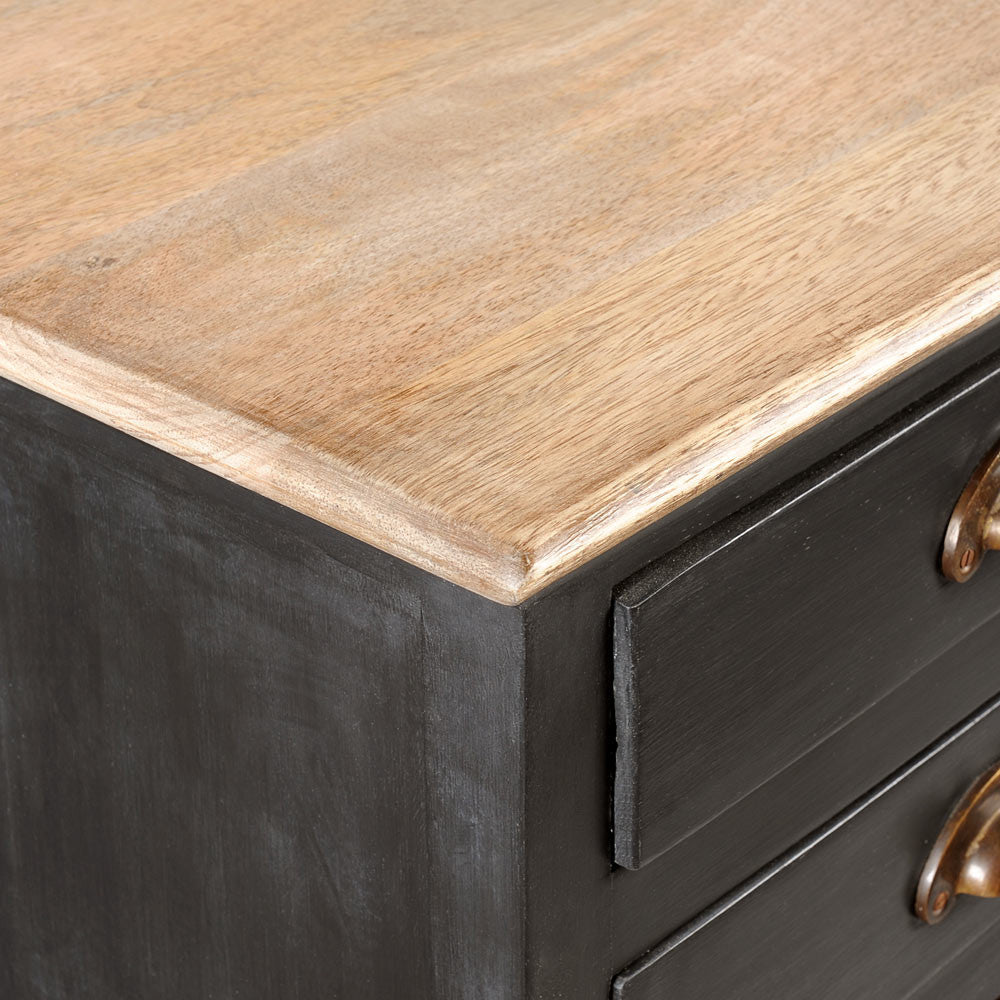 Solid Wood Limin Bedside Storage Table for Living Room