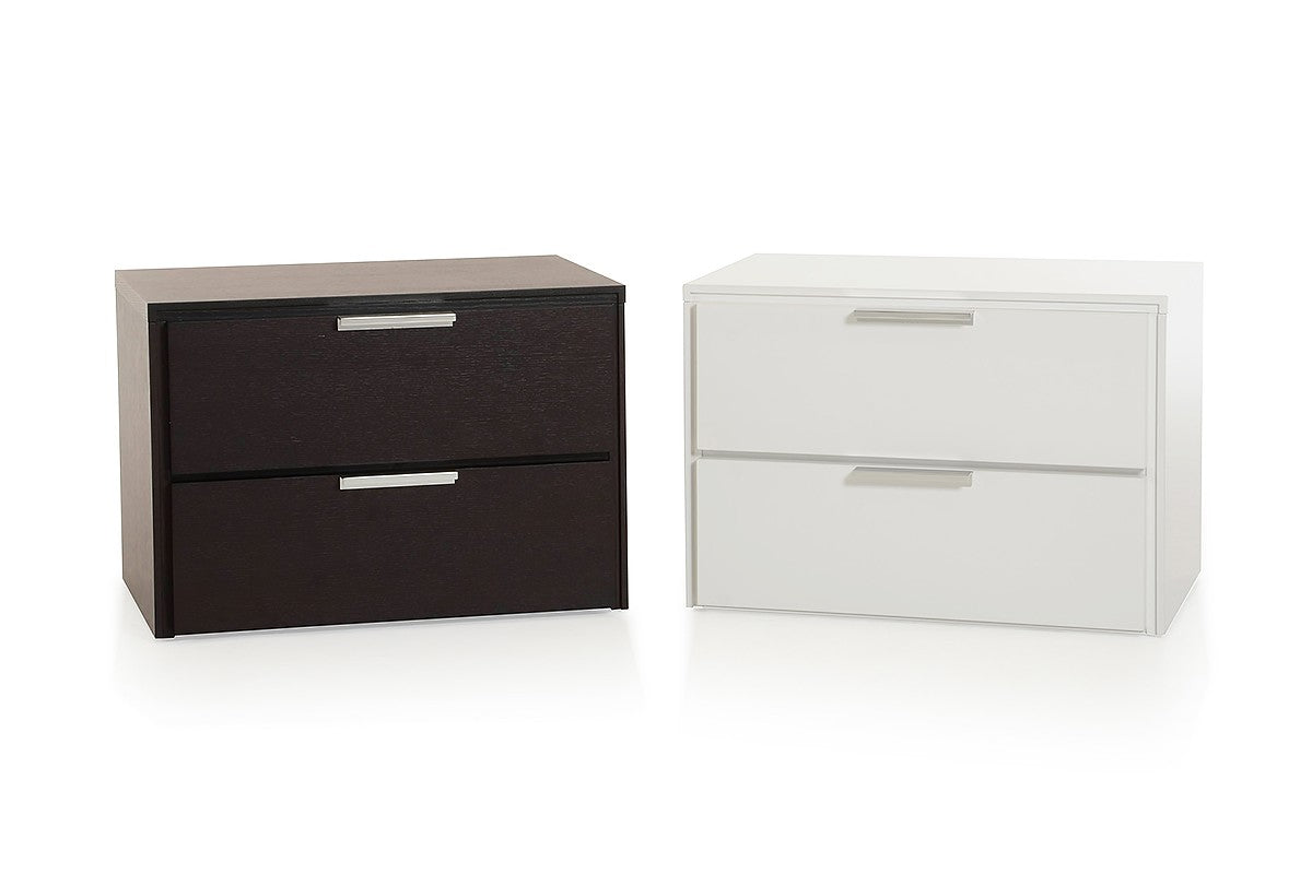 Mango Wood Cubo Bedside Table for Bedroom Living Room with 2 Drawer End Table