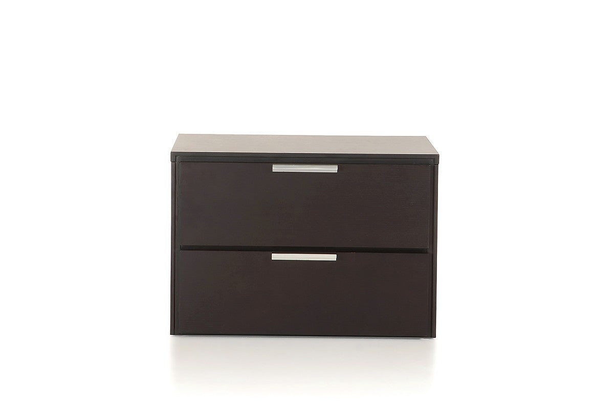 Mango Wood Cubo Bedside Table for Bedroom Living Room with 2 Drawer End Table
