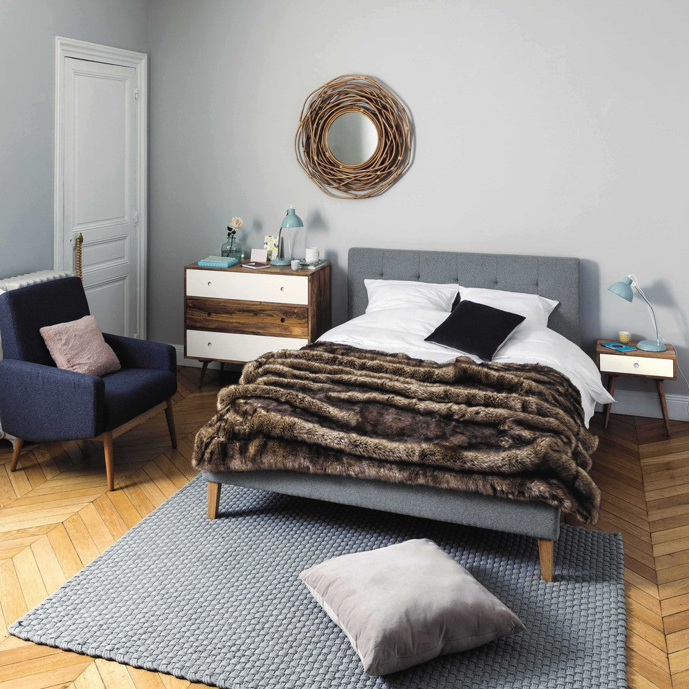 Sheesham Wood Lima Bedside Table for Bedroom Living Room | Mohogany Finish