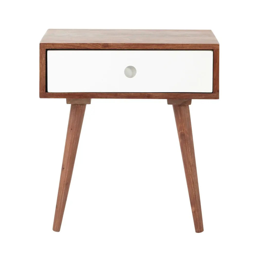 Sheesham Wood Lima Bedside Table for Bedroom Living Room | Mohogany Finish