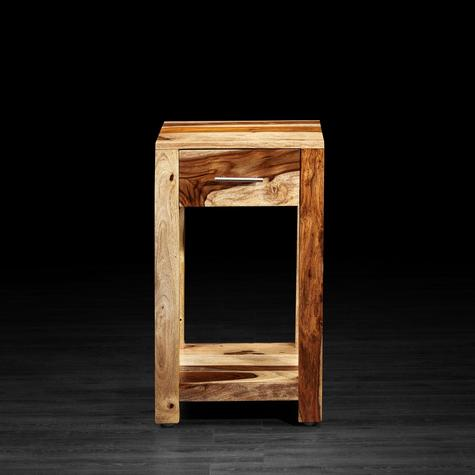 Sheesham Wood Hitmi Bedside Table for Bedroom Living Room with 1 Drawer End Table
