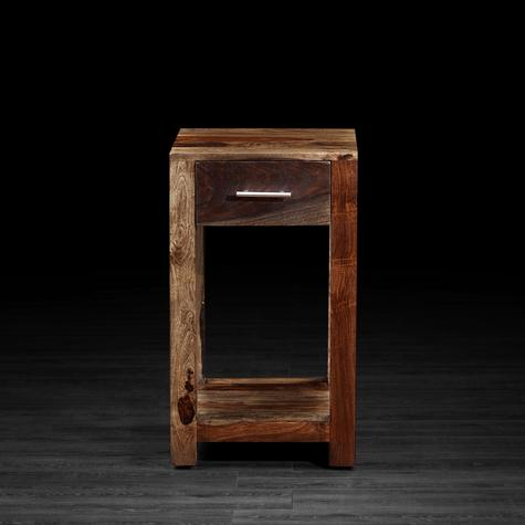 Sheesham Wood Hitmi Bedside Table for Bedroom Living Room with 1 Drawer End Table