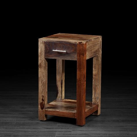 Sheesham Wood Hitmi Bedside Table for Bedroom Living Room with 1 Drawer End Table