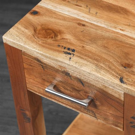 Sheesham Wood Hitmi Bedside Table for Bedroom Living Room with 1 Drawer End Table