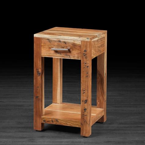 Sheesham Wood Hitmi Bedside Table for Bedroom Living Room with 1 Drawer End Table