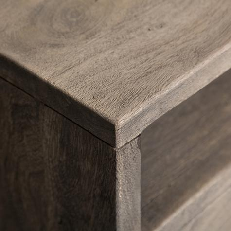Mango Wood Alba Stylish Bedside Table for Bedroom Living Room with 2 Drawer End Table