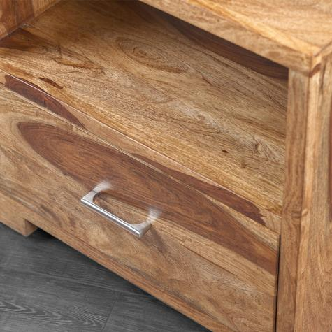 Solid Wood Mary Bedside Storage Table for Living Room