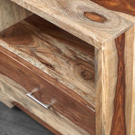 Solid Wood Mary Bedside Storage Table for Living Room