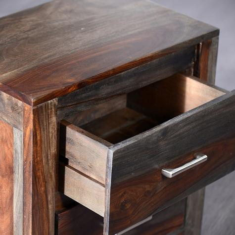 Sheesham Wood Adelphi Bedside Table for Bedroom Living Room with 2 Drawer End Table