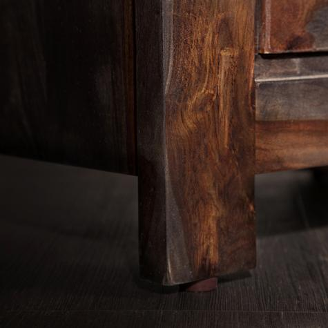 Sheesham Wood Adelphi Bedside Table for Bedroom Living Room with 2 Drawer End Table