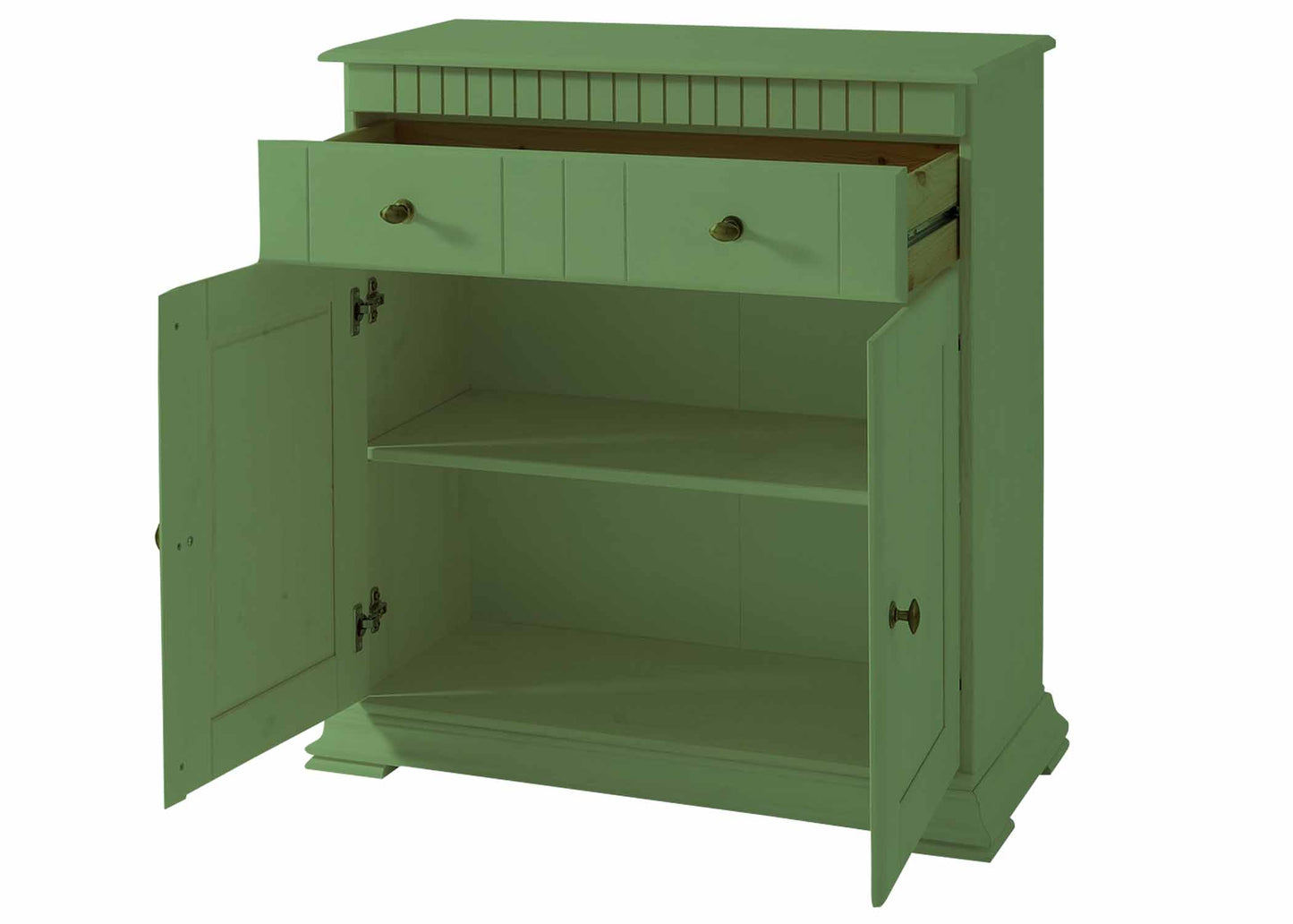 Soild Wood Ciudad Sideboard Storage Cabinet with Two Door and One Drawer for Living Room