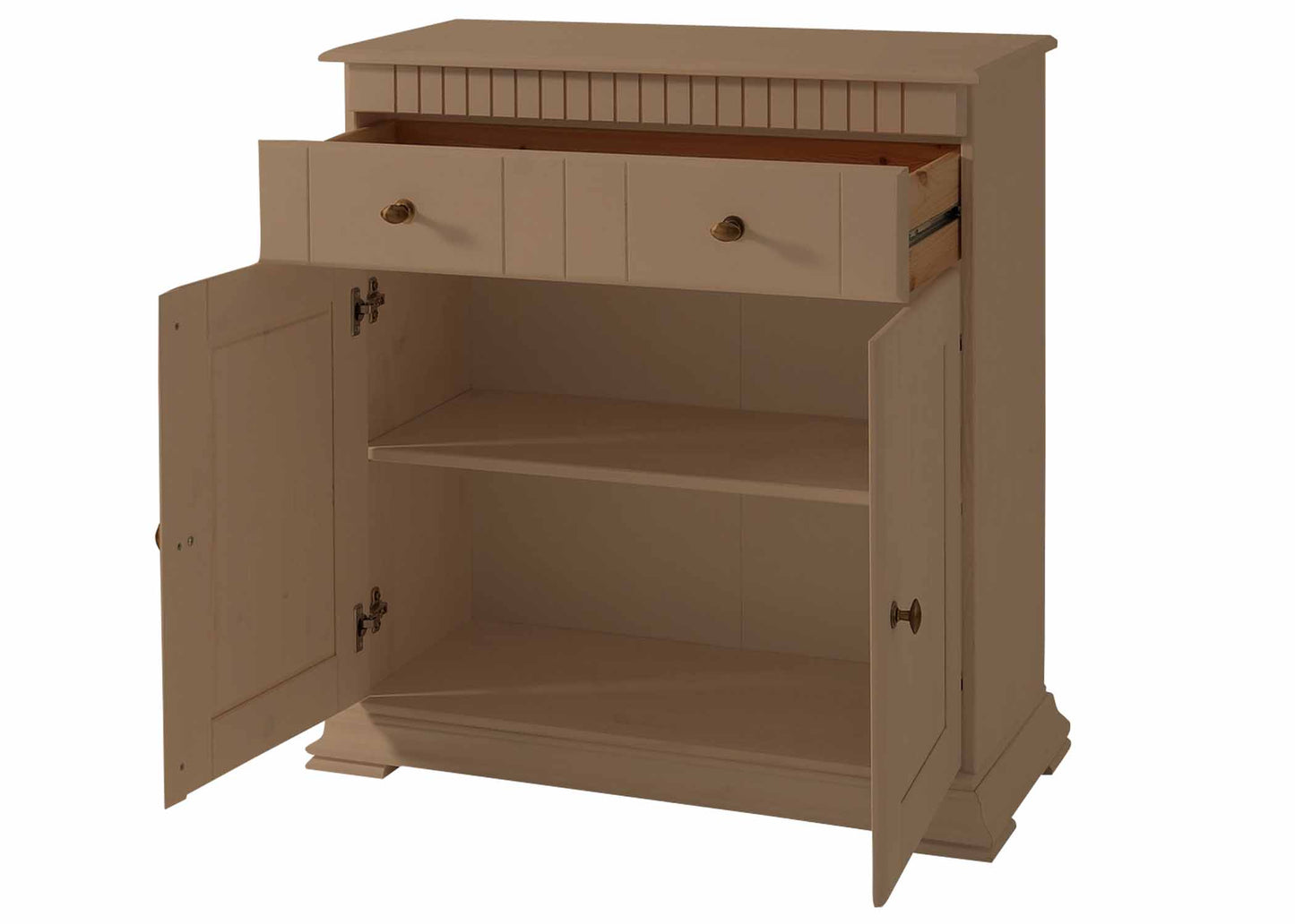 Soild Wood Ciudad Sideboard Storage Cabinet with Two Door and One Drawer for Living Room