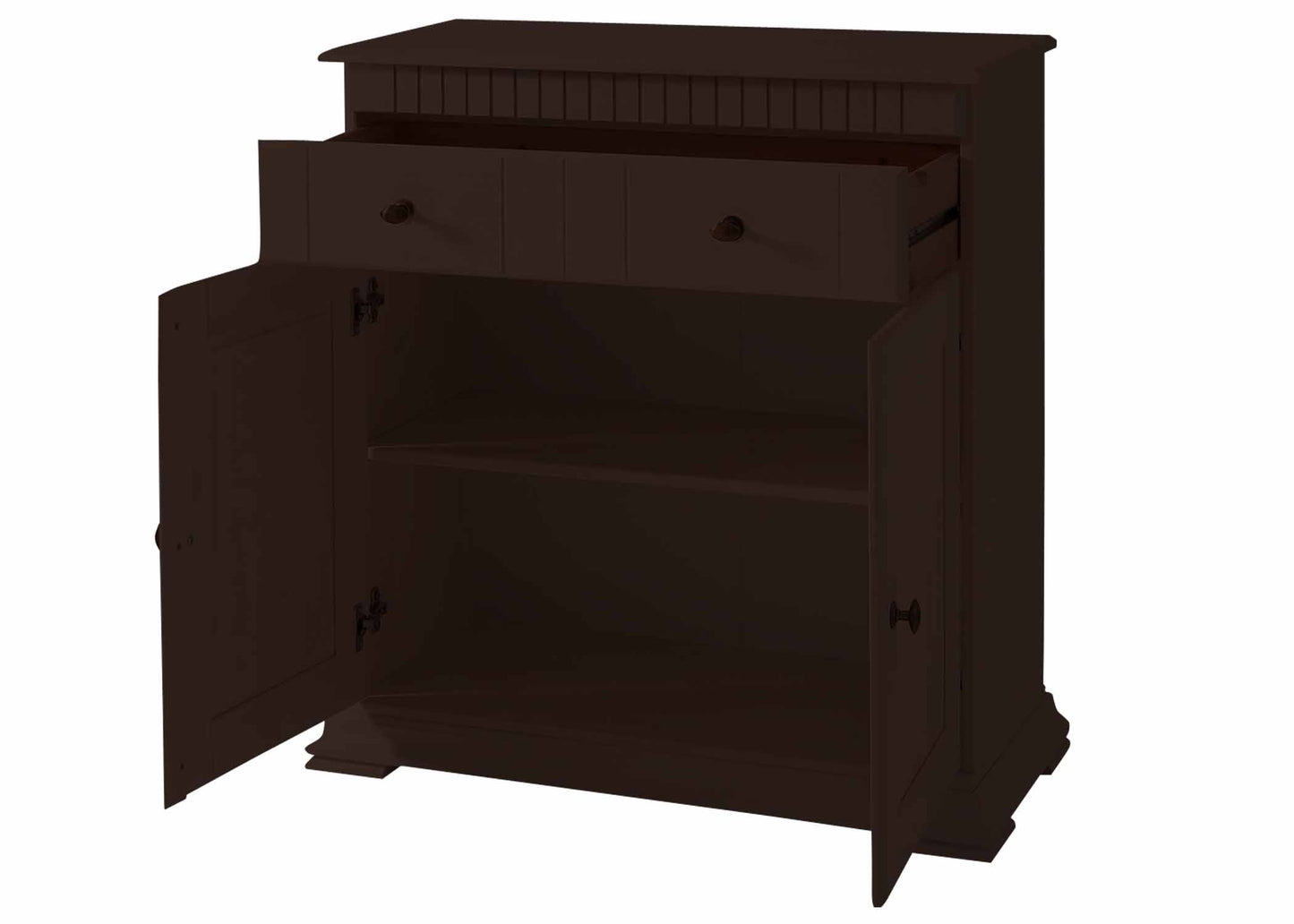 Soild Wood Ciudad Sideboard Storage Cabinet with Two Door and One Drawer for Living Room