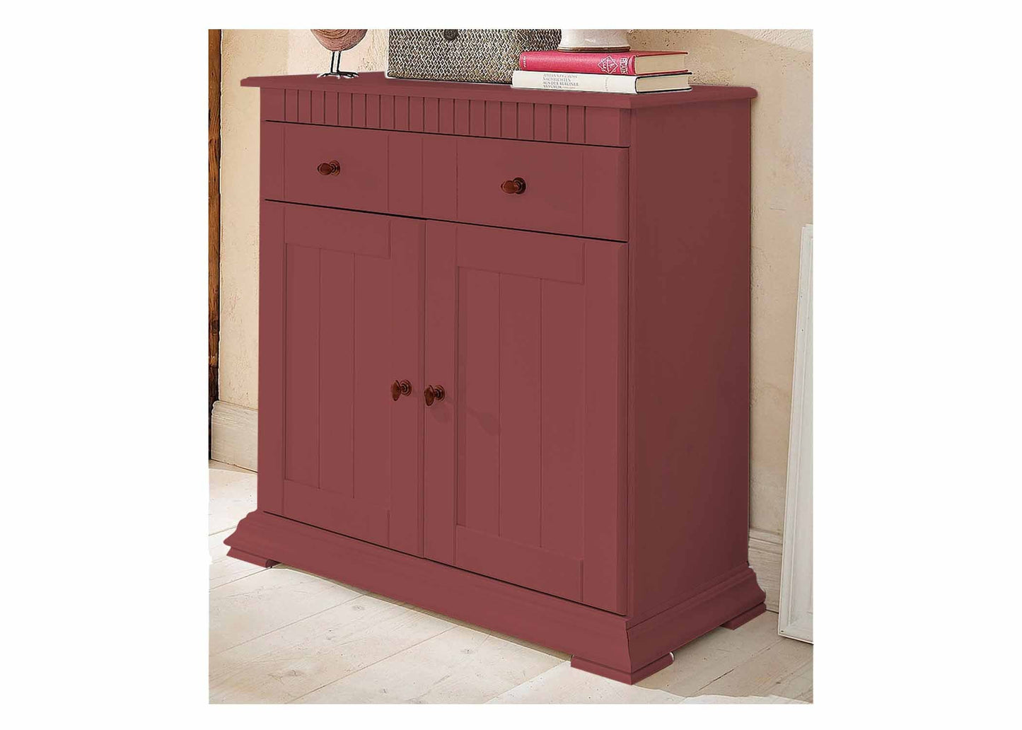 Soild Wood Ciudad Sideboard Storage Cabinet with Two Door and One Drawer for Living Room