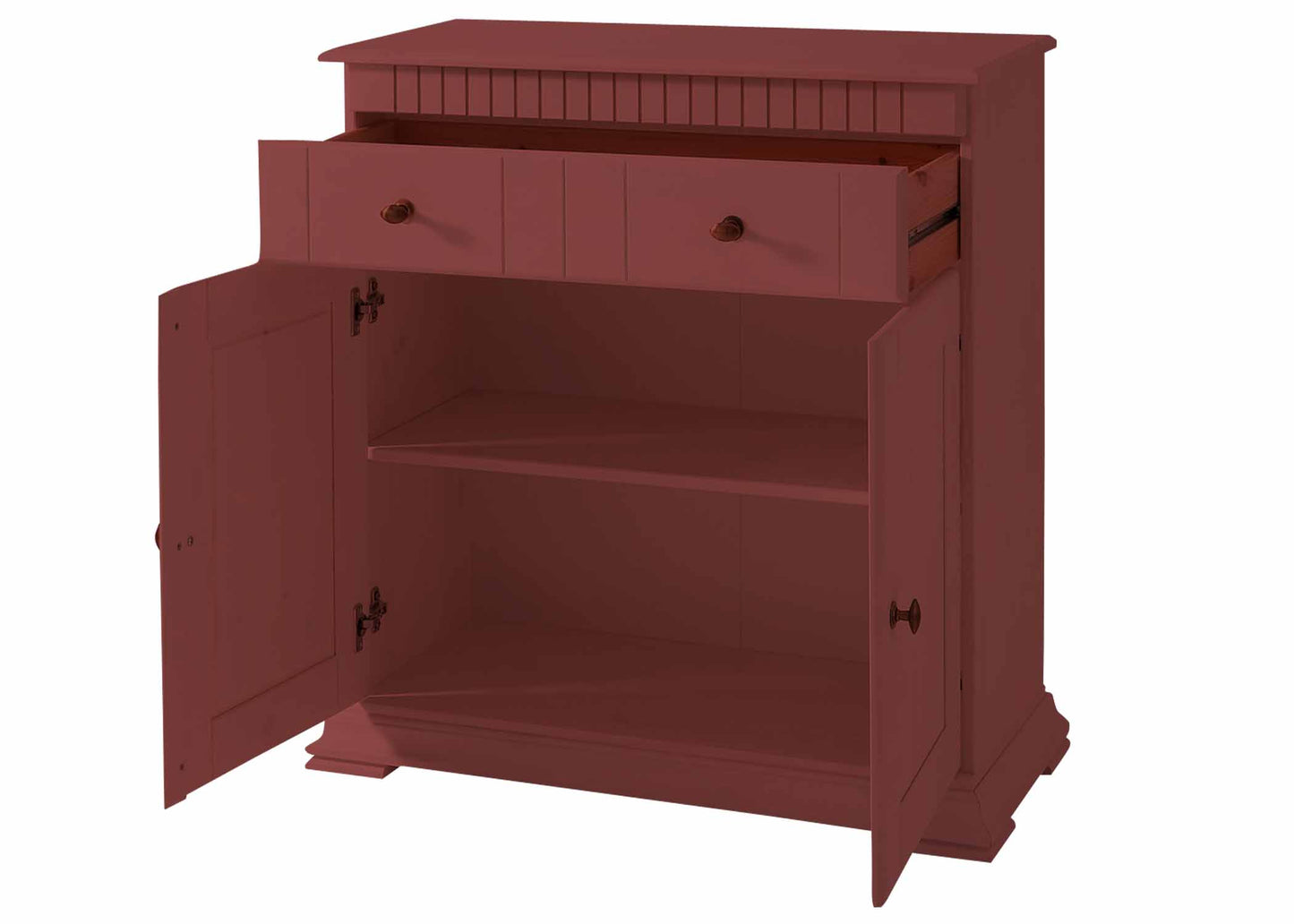 Soild Wood Ciudad Sideboard Storage Cabinet with Two Door and One Drawer for Living Room