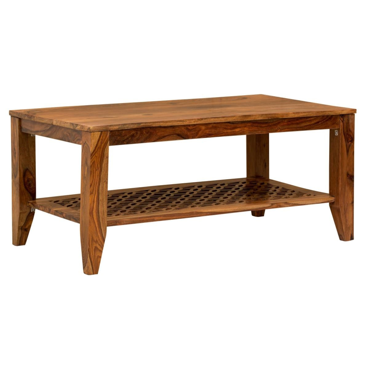 Sheesham Wood Durque Stylish Coffee Table for Living Room | Center Table for Home | Brown Finish