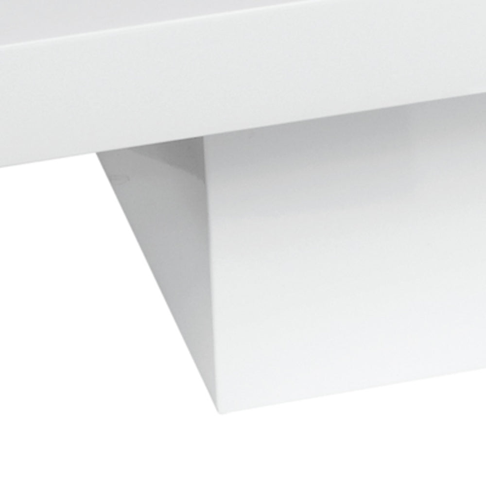 Mango Wood Coral Stylish Coffee Table for Living Room | Center Table for Home | White Finish