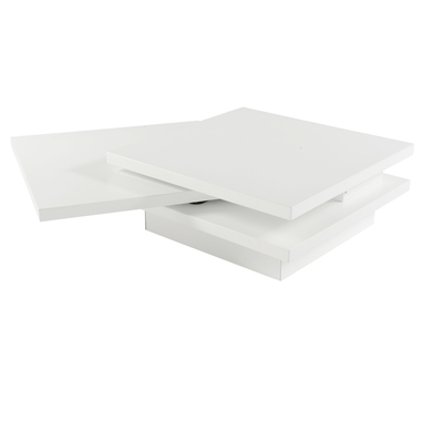 Mango Wood Emmaus Stylish Coffee Table for Living Room | Center Table for Home | White Finish