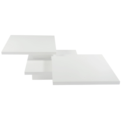 Mango Wood Emmaus Stylish Coffee Table for Living Room | Center Table for Home | White Finish