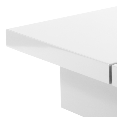 Solid Wood Hermitage Stylish Coffee Table for Living Room | Center Table for Home | White Finish