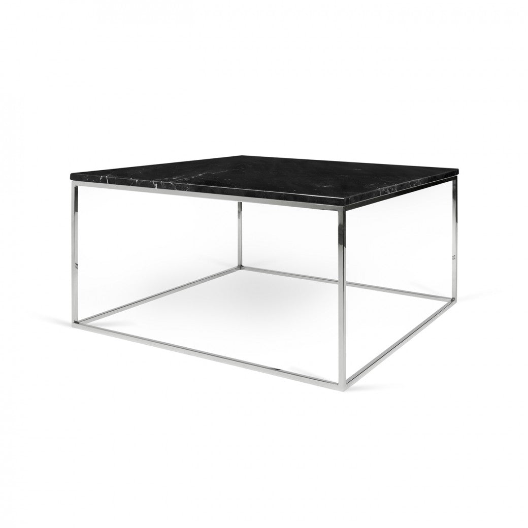 Stainless Steel Perlite Square Granite Top Coffee Table for Living Room | Center Table for Home