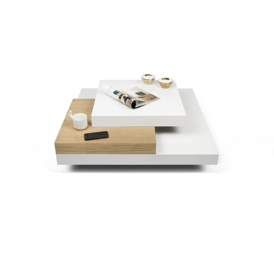 Solid Wood Lunar Stylish Coffee Table for Living Room | Center Table for Home