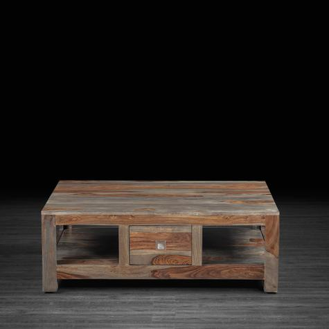 Sheesham Wood Guachara One Drawer Storage Coffee Table for Living Room