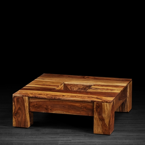 Sheesham Wood Cagua Center Coffee Table for Home Living Room