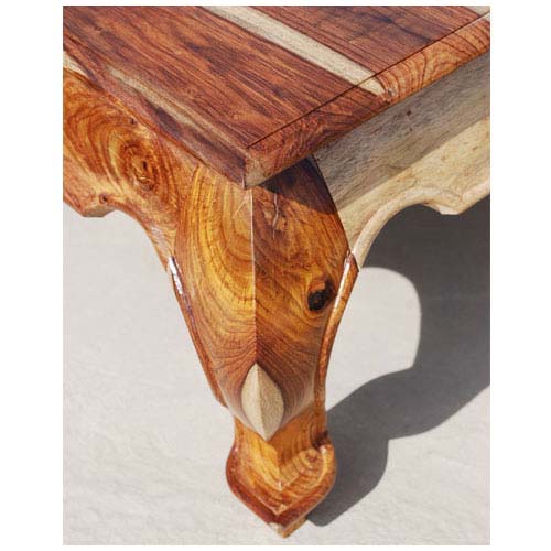 Sheesham Wood Turmero Stylish Coffee Table for Living Room | Center Table for Home | Brown Finish