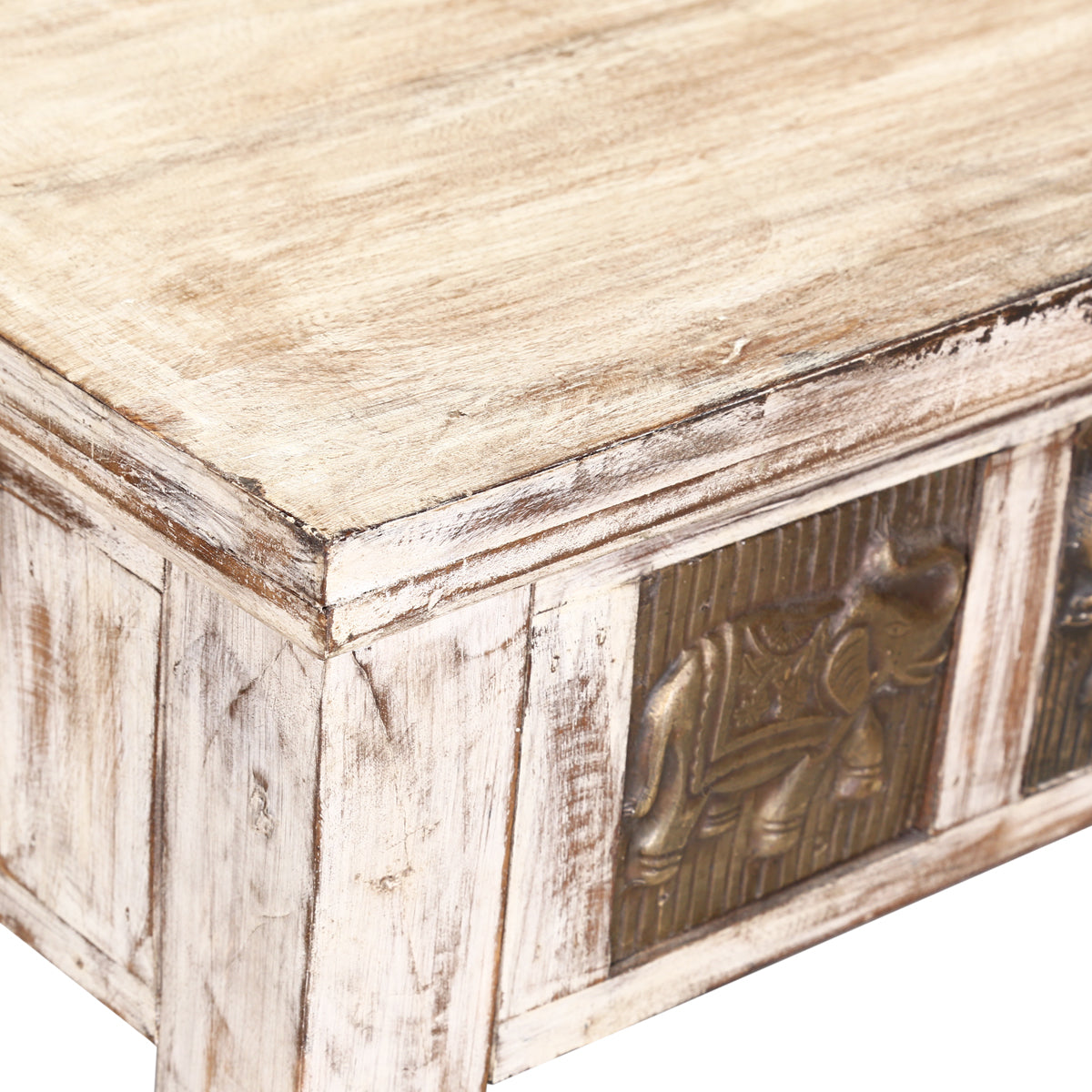 Mango Wood Roarima Stylish Coffee Table for Living Room | Center Table for Home | Brown Finish