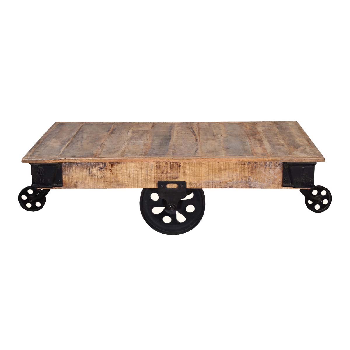 Mango Wood Wonken Stylish Coffee Table for Living Room | Center Table for Home | Brown Finish