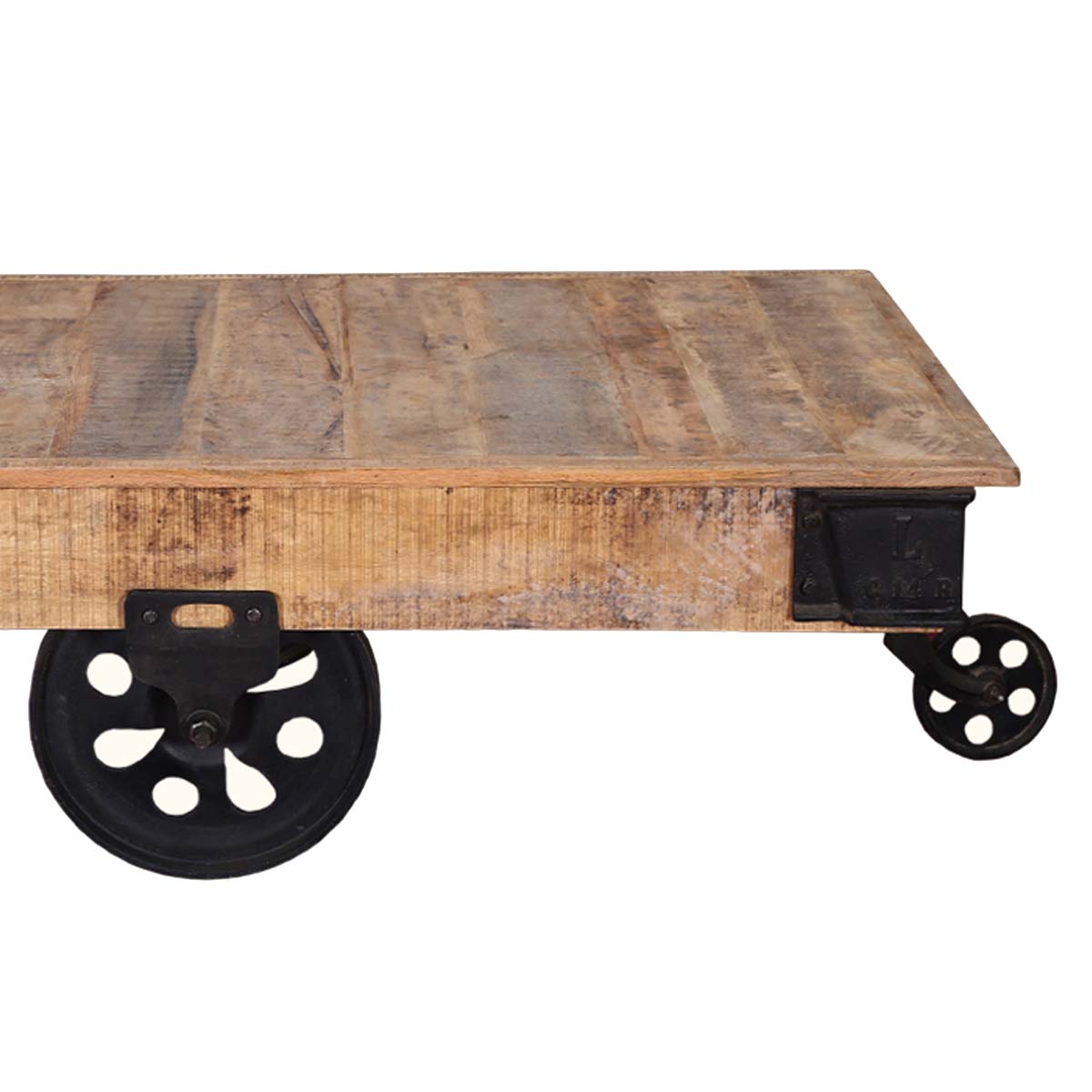 Mango Wood Wonken Stylish Coffee Table for Living Room | Center Table for Home | Brown Finish
