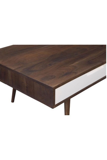 Sheesham Wood Curiapo Stylish Coffee Table for Living Room | Center Table for Home | Brown Finish
