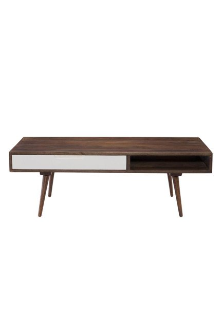 Sheesham Wood Curiapo Stylish Coffee Table for Living Room | Center Table for Home | Brown Finish