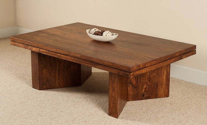 Sheesham Wood Galena Stylish Coffee Table for Living Room | Center Table for Home | Brown Finish