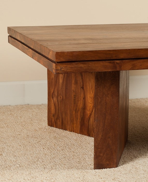 Sheesham Wood Galena Stylish Coffee Table for Living Room | Center Table for Home | Brown Finish