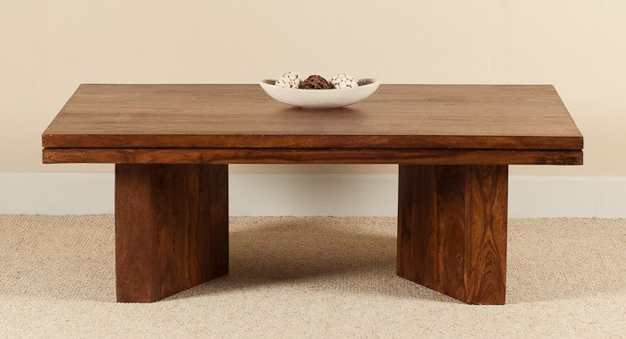 Sheesham Wood Galena Stylish Coffee Table for Living Room | Center Table for Home | Brown Finish