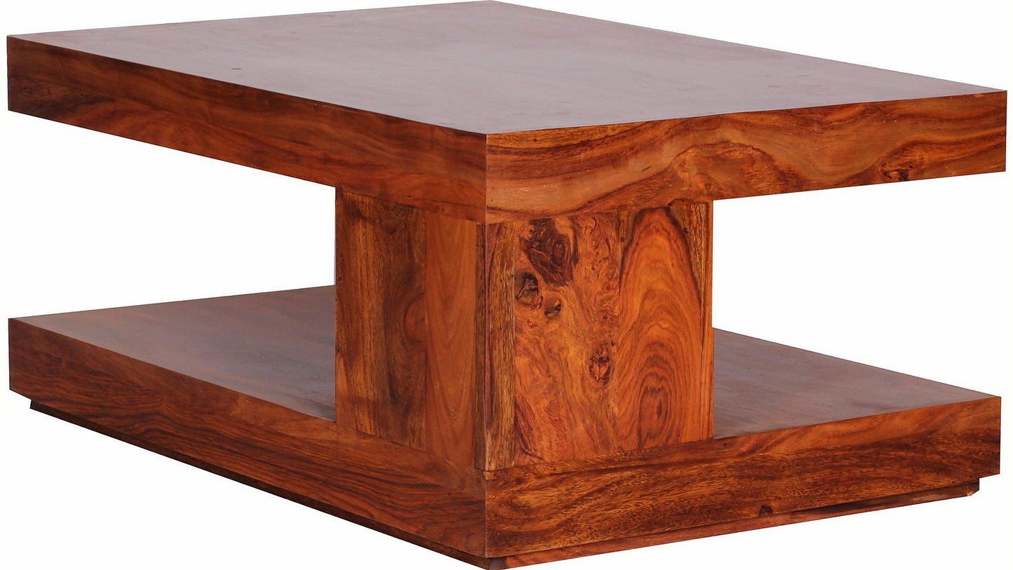 Sheesham Wood Remire Stylish Coffee Table for Living Room | Center Table for Home | Brown Finish