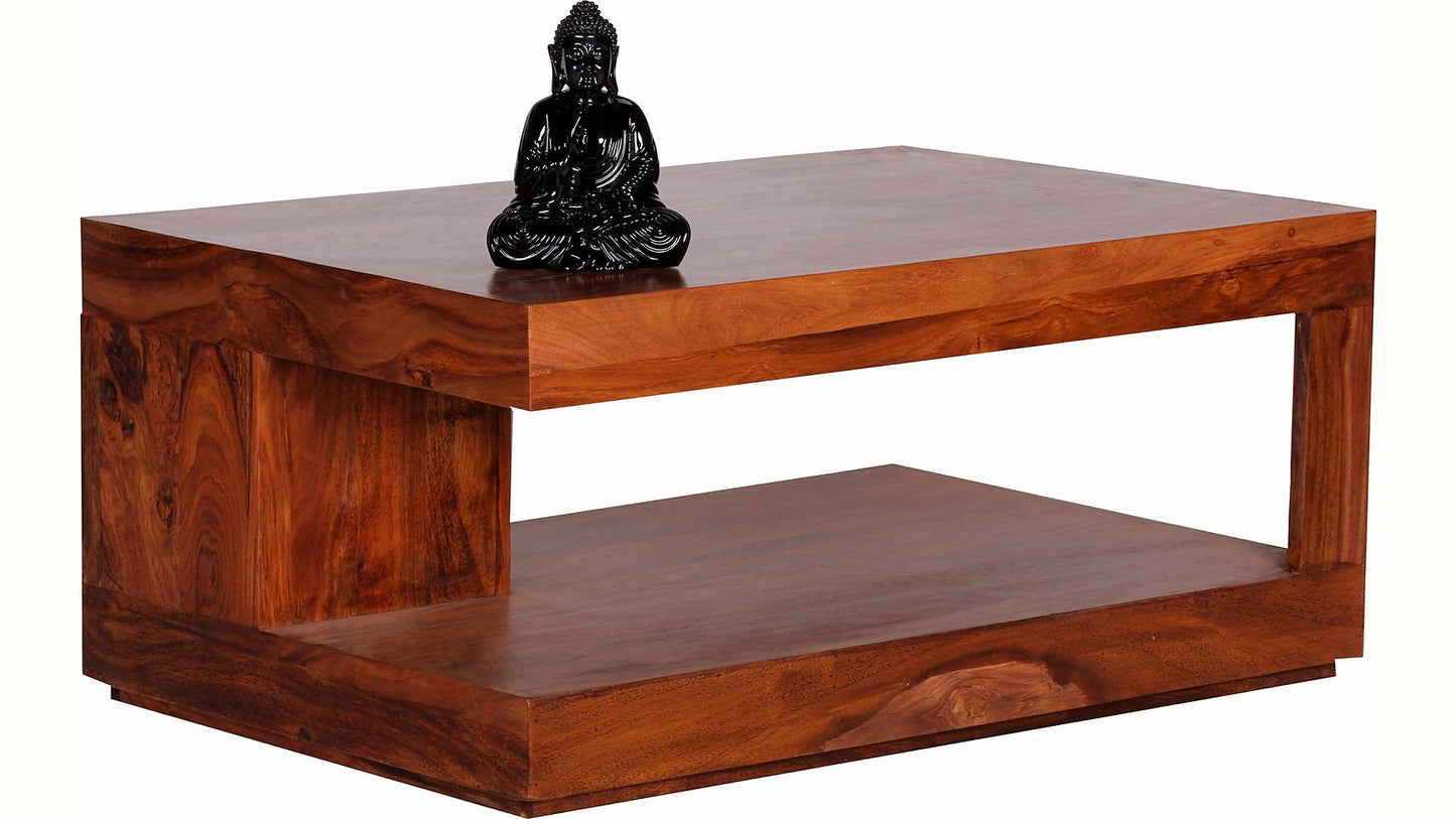 Sheesham Wood Remire Stylish Coffee Table for Living Room | Center Table for Home | Brown Finish