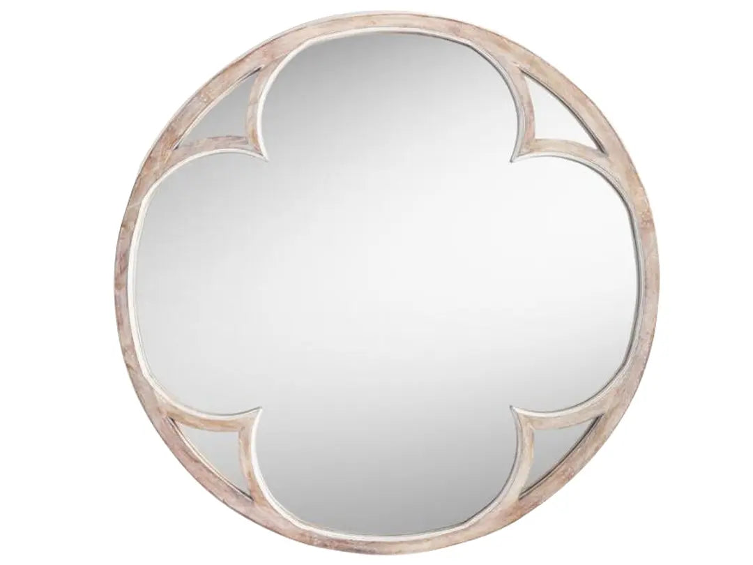 Mango Wood Wynfo Wall Decorative Mirror Frame| Wooden Mirror | Brown Finish