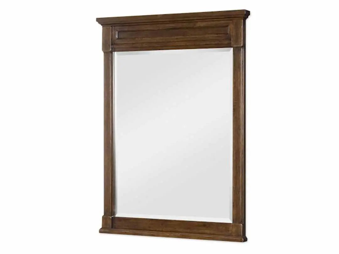 Sheesham Wood Cian Wall Decorative Mirror Frame| Wooden Mirror | Brown Finish