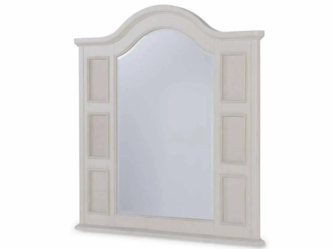 Mango Wood Yonin Dresser Decorative Mirror Frame| Wooden Mirror | White Finish
